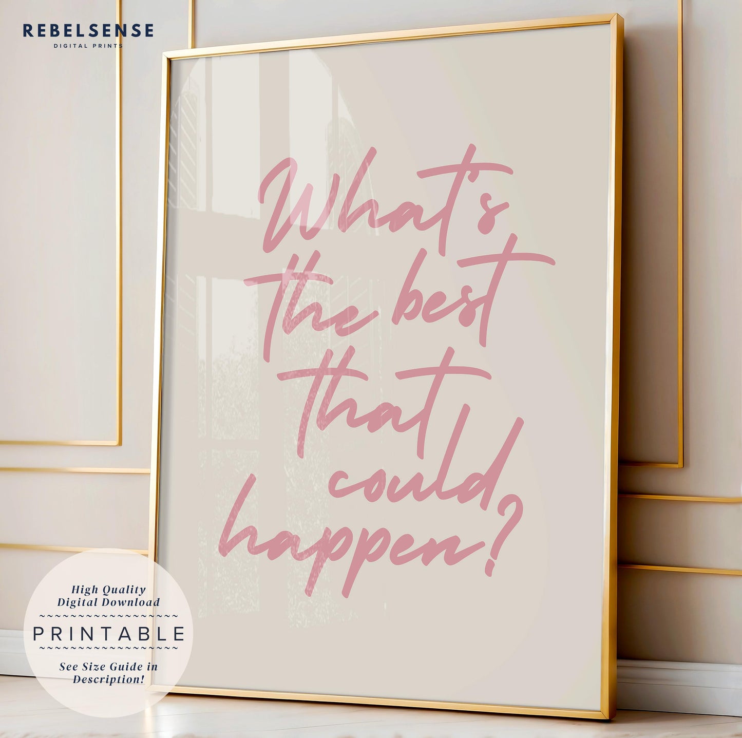 Pink Lucky You Set Of 3 Prints