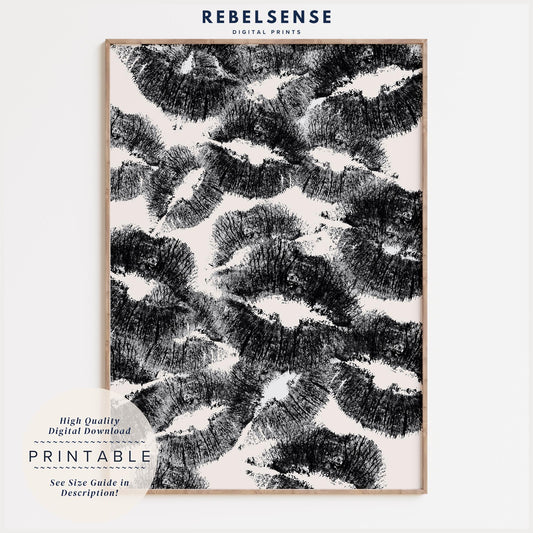 Black Lipstick Wall Art