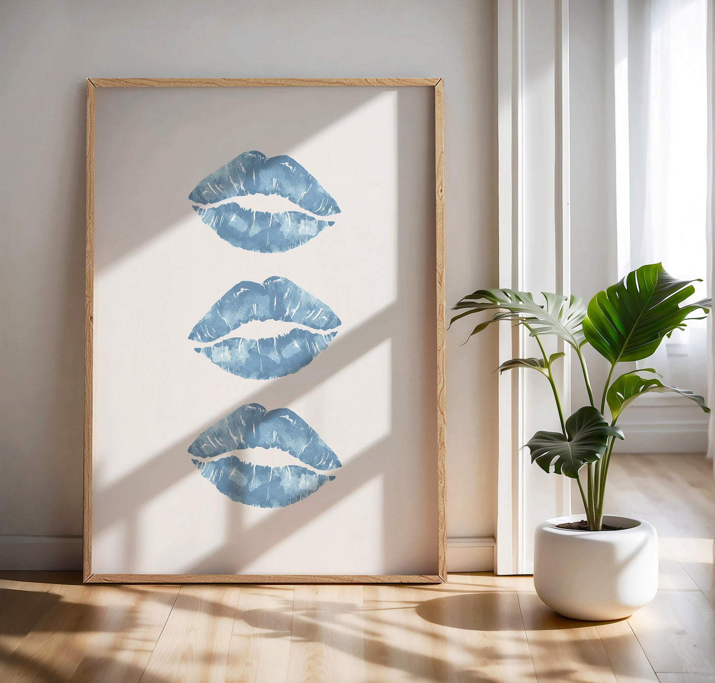 Blue Kiss Wall Art