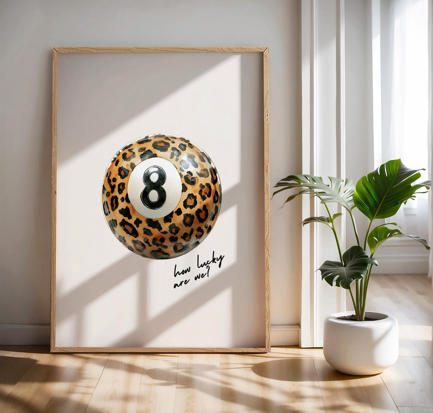 Leopard Pool Ball Print