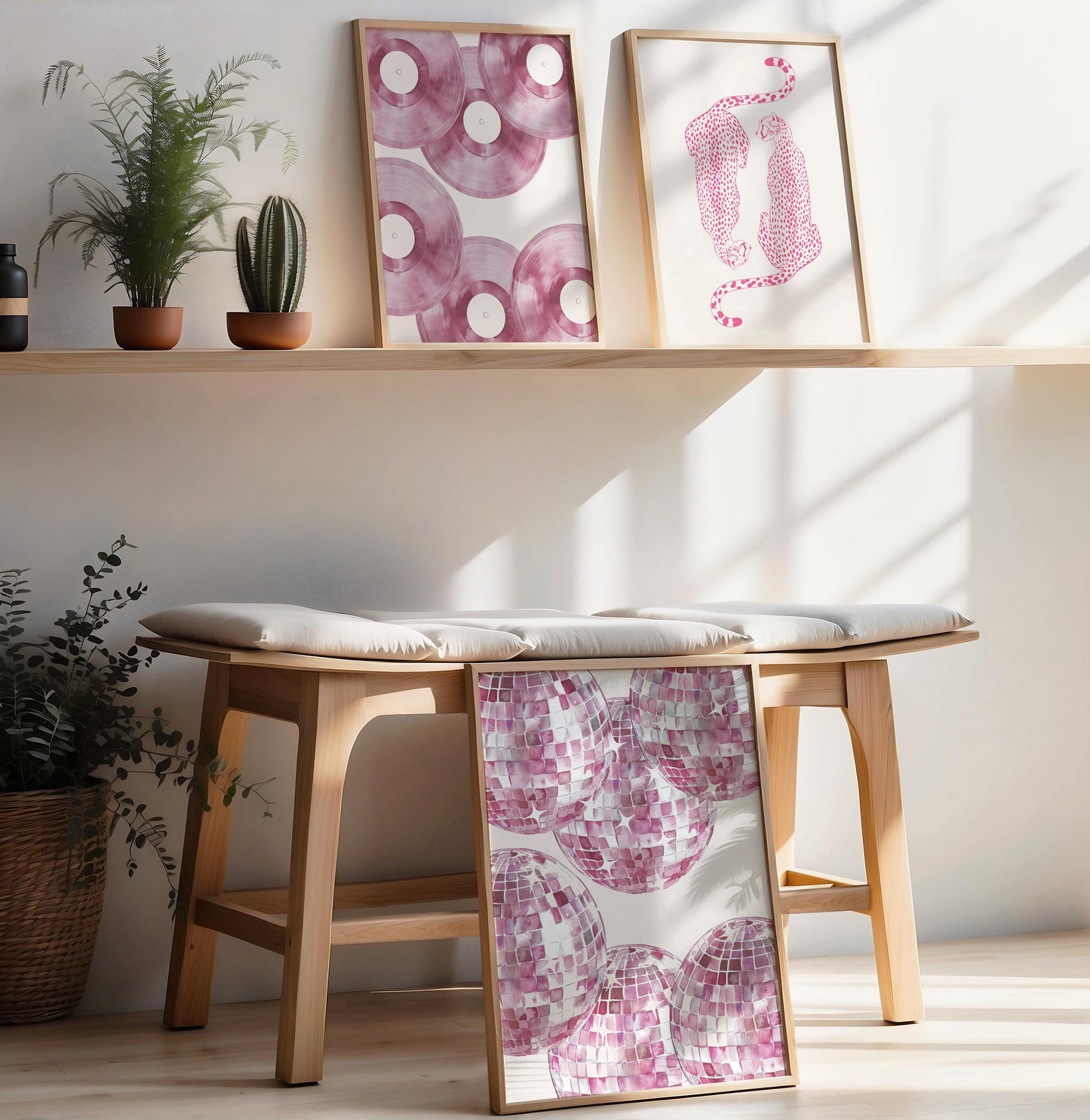 Pink Cheetah Print Set