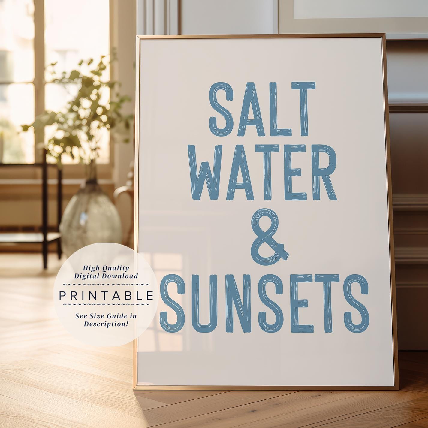 Salt Water & Sunsets Print