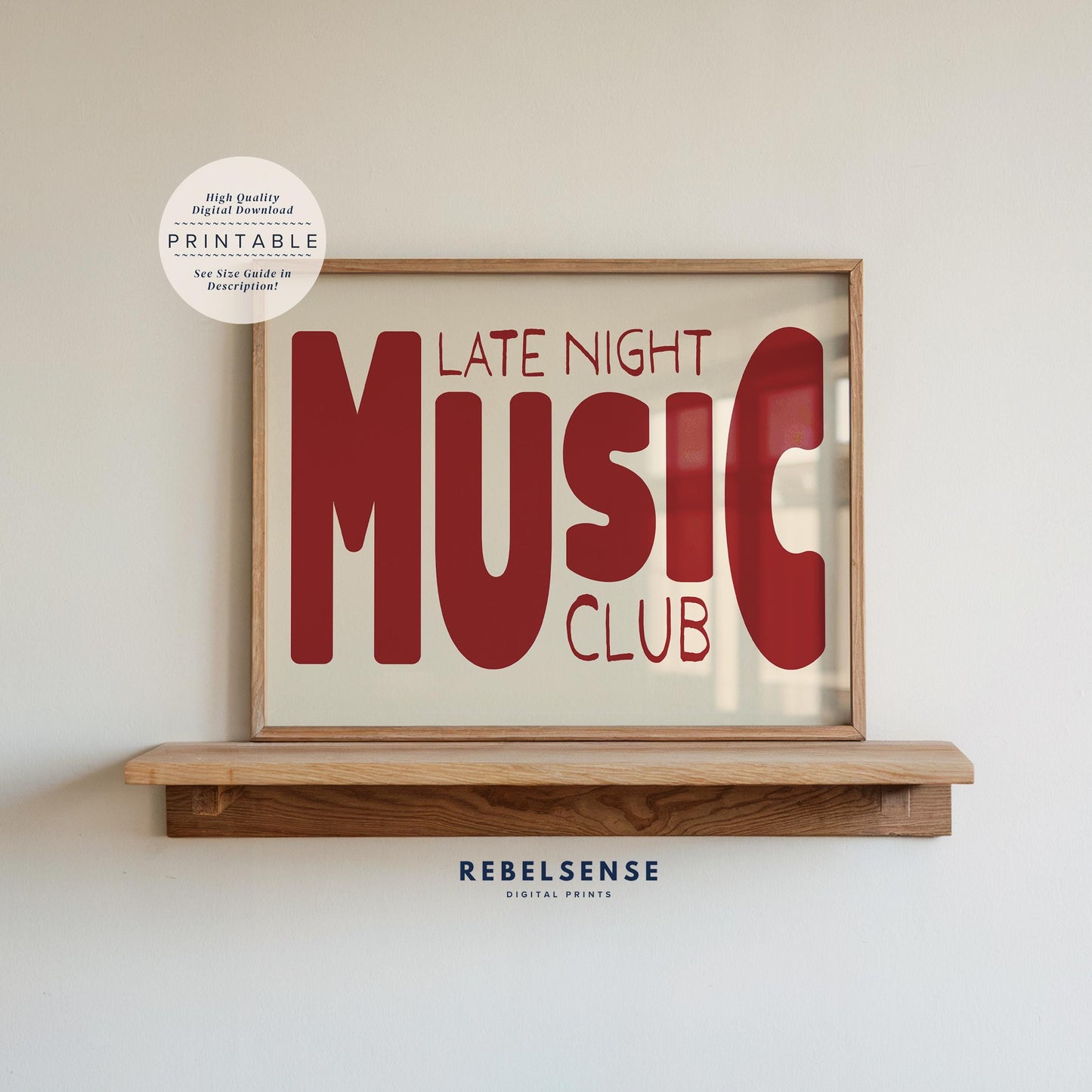 Late Night Music Club Print