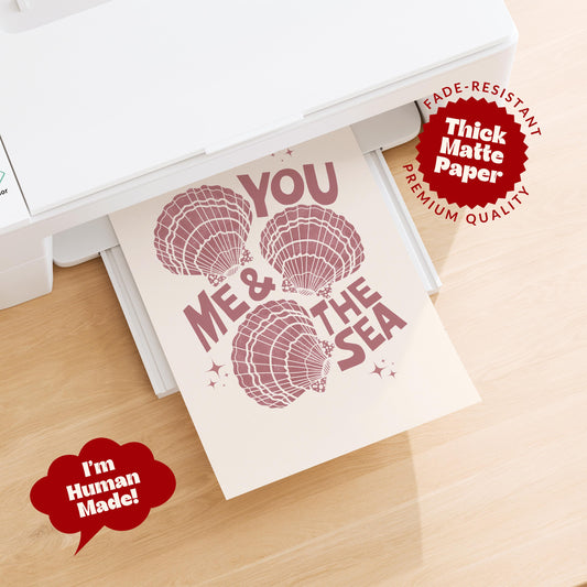 You Me and the Sea Print