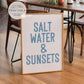 Blue Saltwater And Sunsets Print