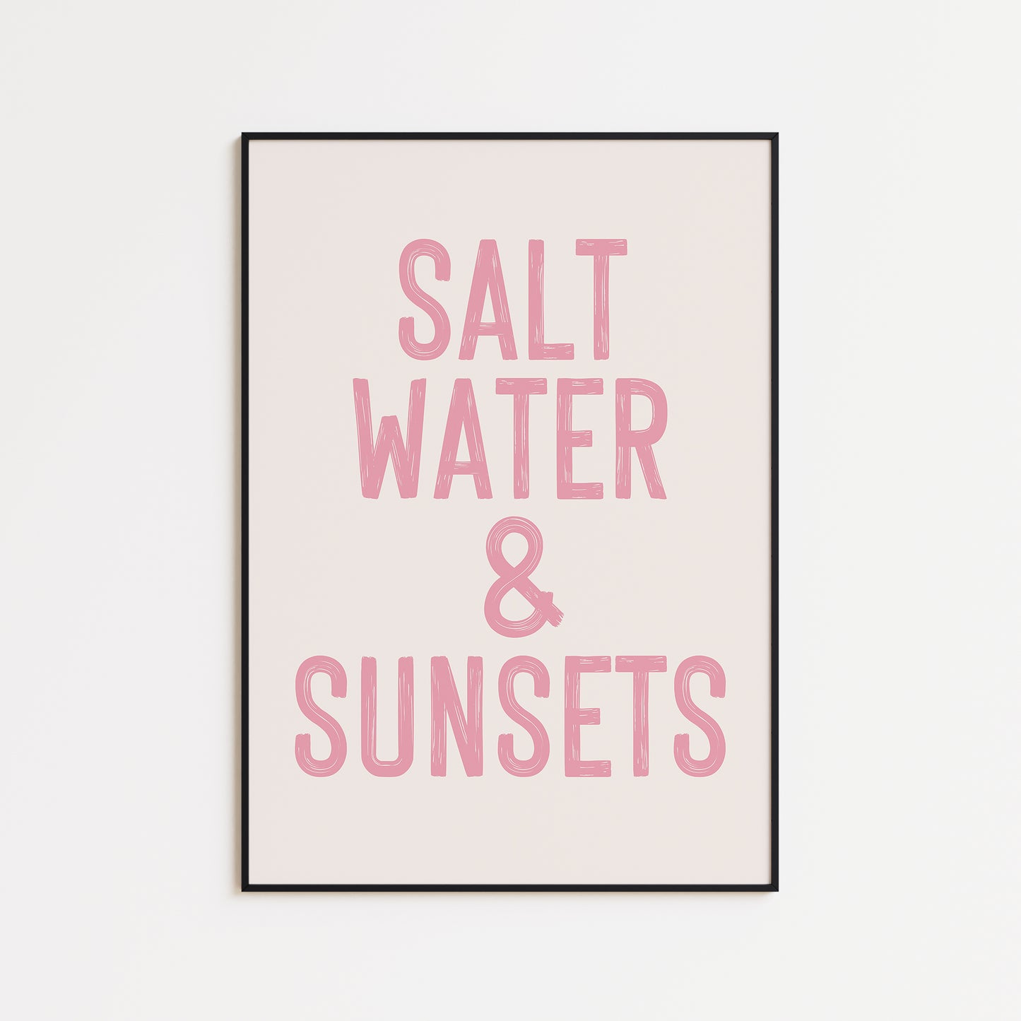 Pink Saltwater & Sunsets Print