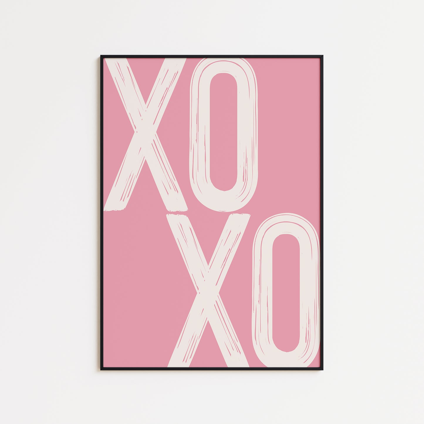 Pink XOXO Print
