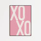 Pink XOXO Print