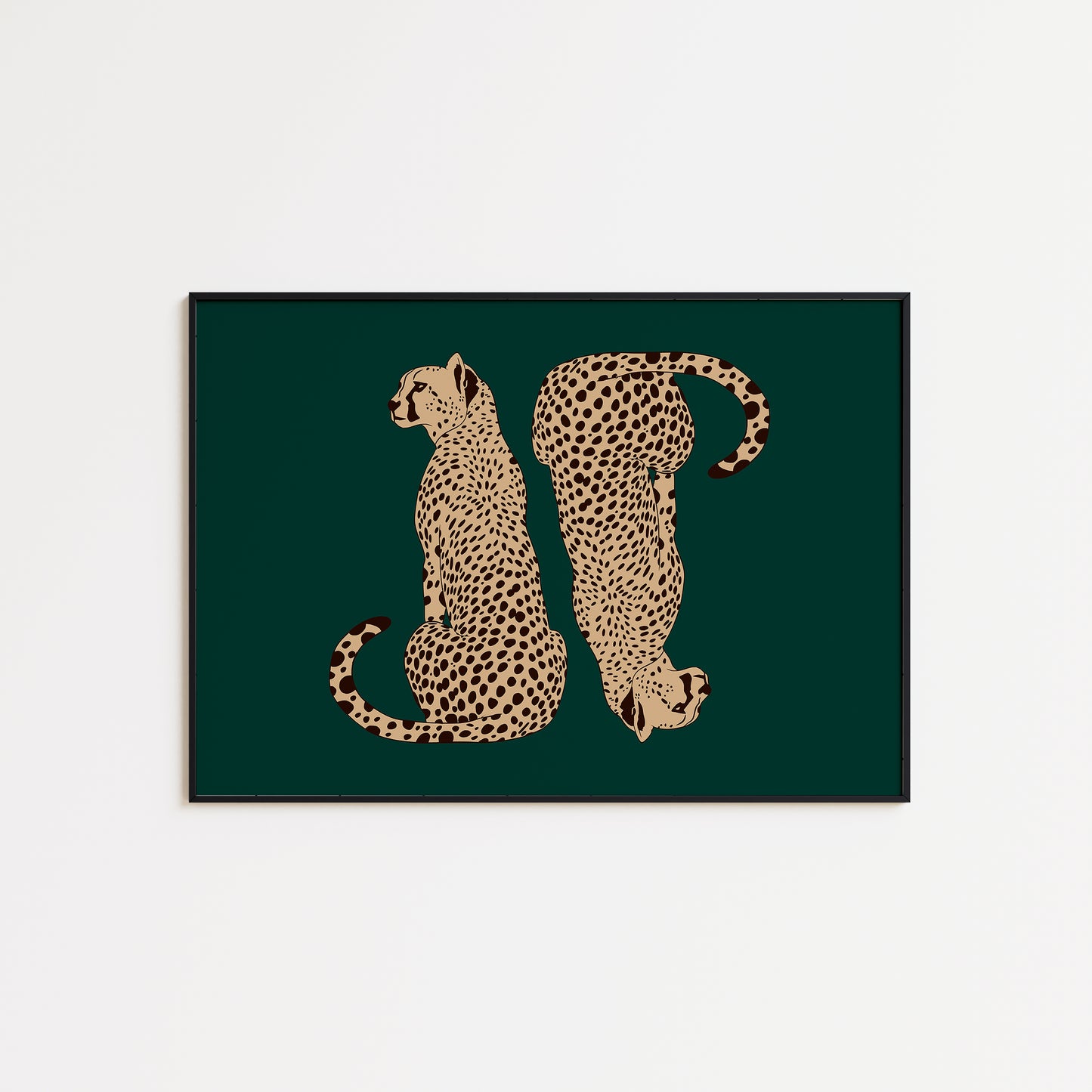 Emerald Green Cheetah Print