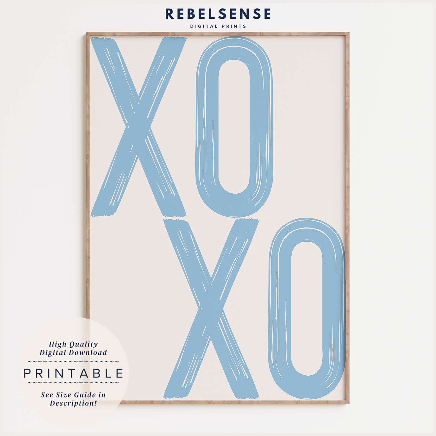 Light Blue Aesthetic Set Of 3 Prints