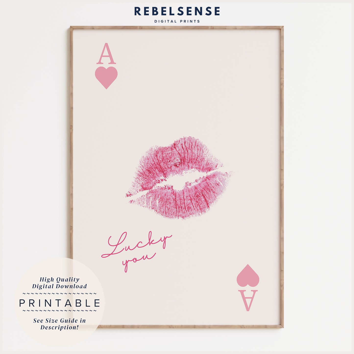 Pink Lipstick Set Of 3 Prints