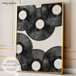 Black Vinyl Record Print