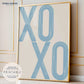 Light Blue XOXO Print