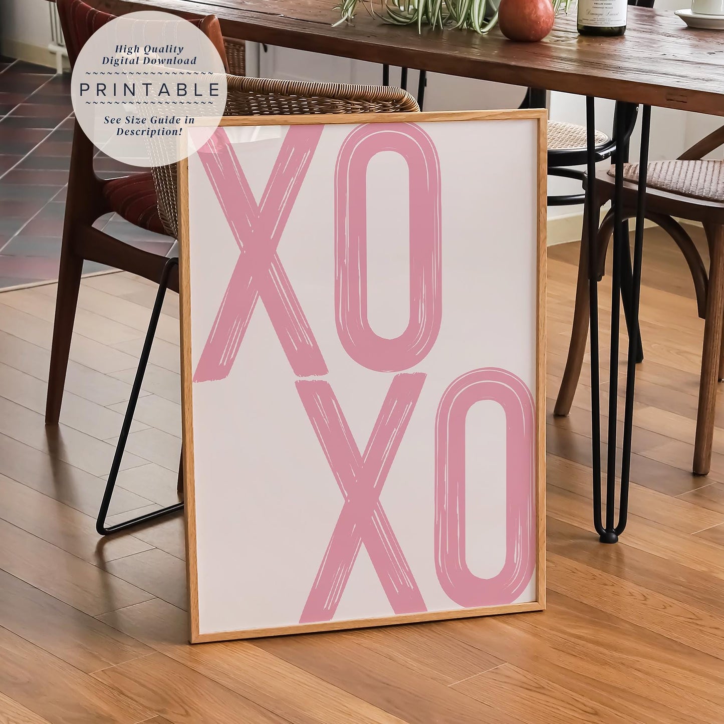 Light Pink XOXO Print