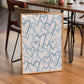 Blue Retro Hearts Print
