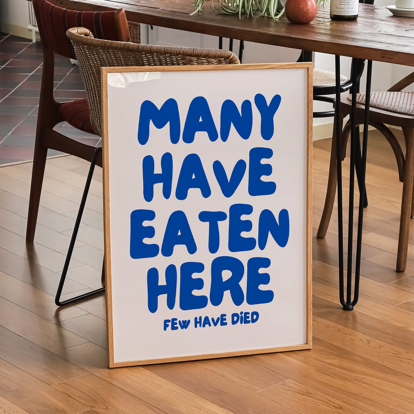 'Many Have Eaten Here' Kitchen Print