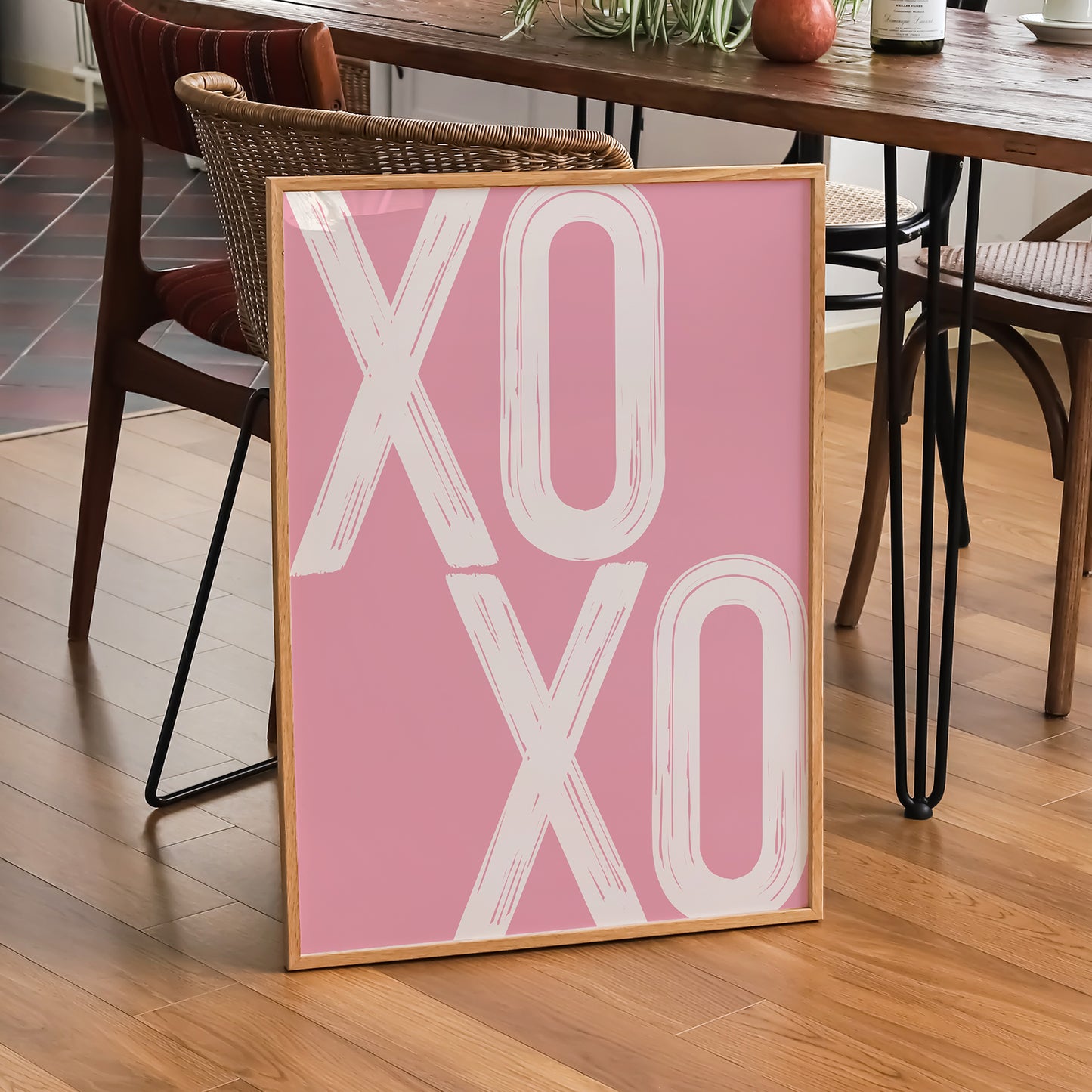 Pink XOXO Print