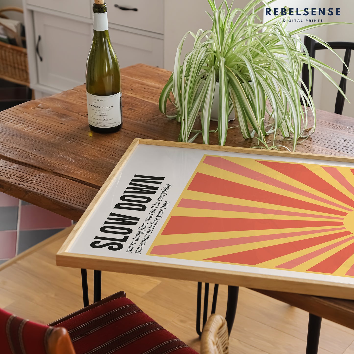 Slow Down Lyric Print