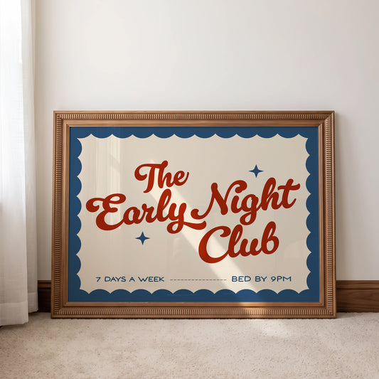 Early Night Club Print