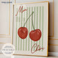 Mon Cheri Cherries Print
