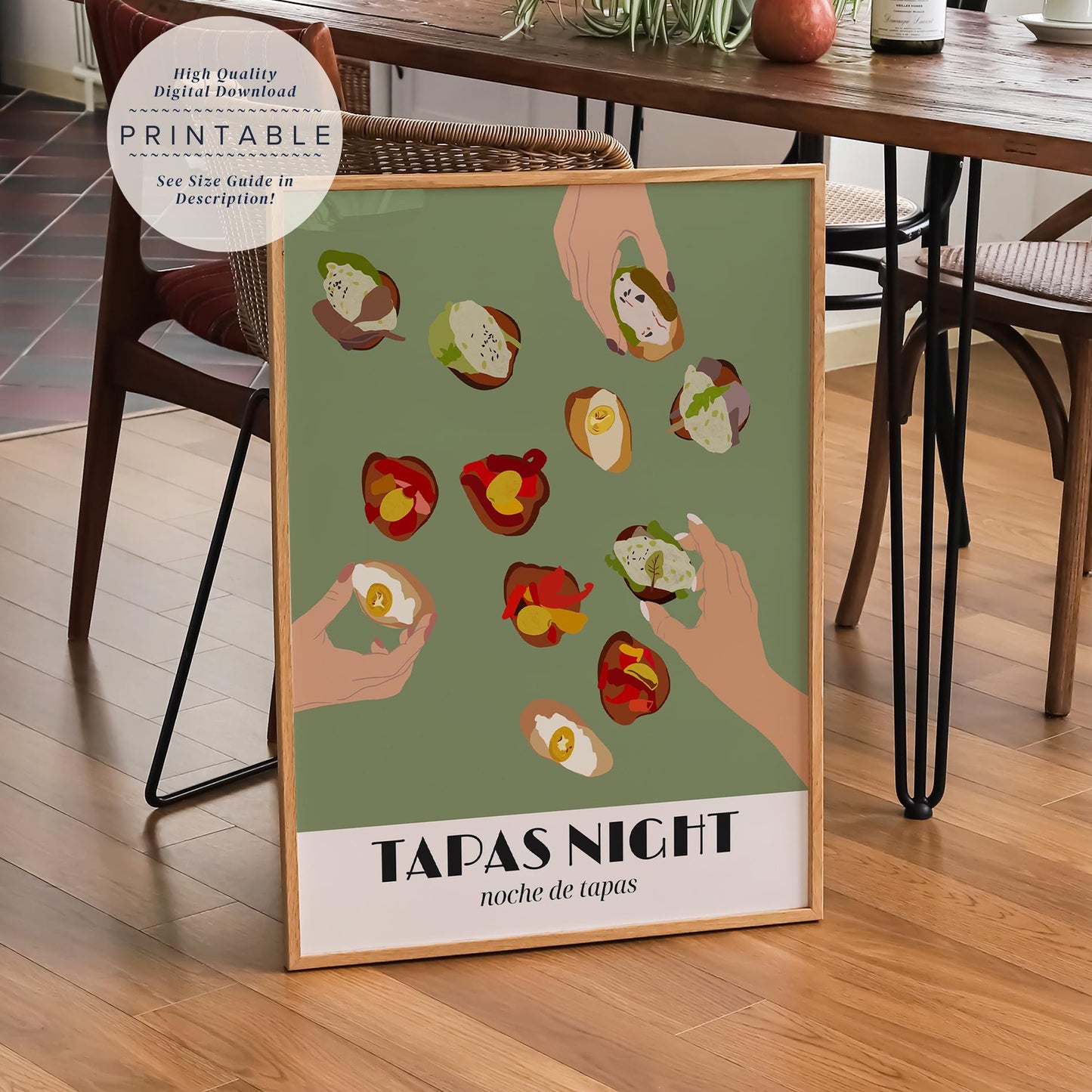 Spanish Tapas Night Print