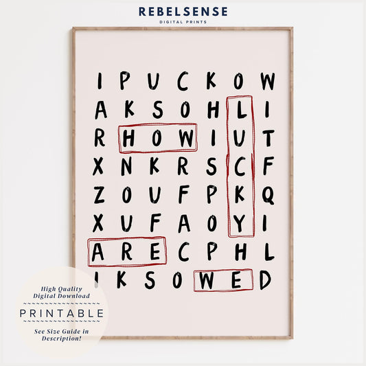 Lucky Wordsearch Print