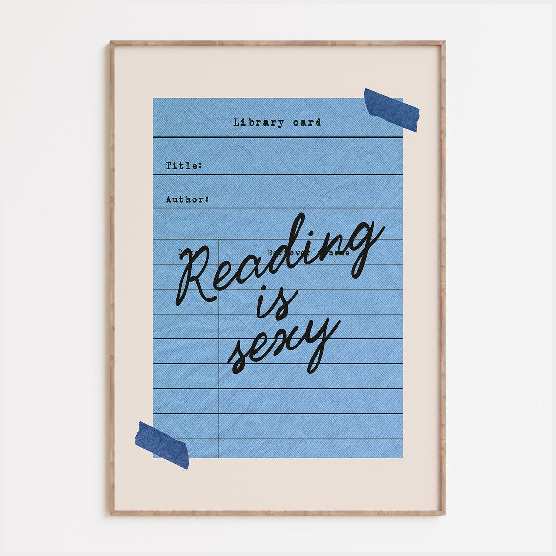Library Card Print