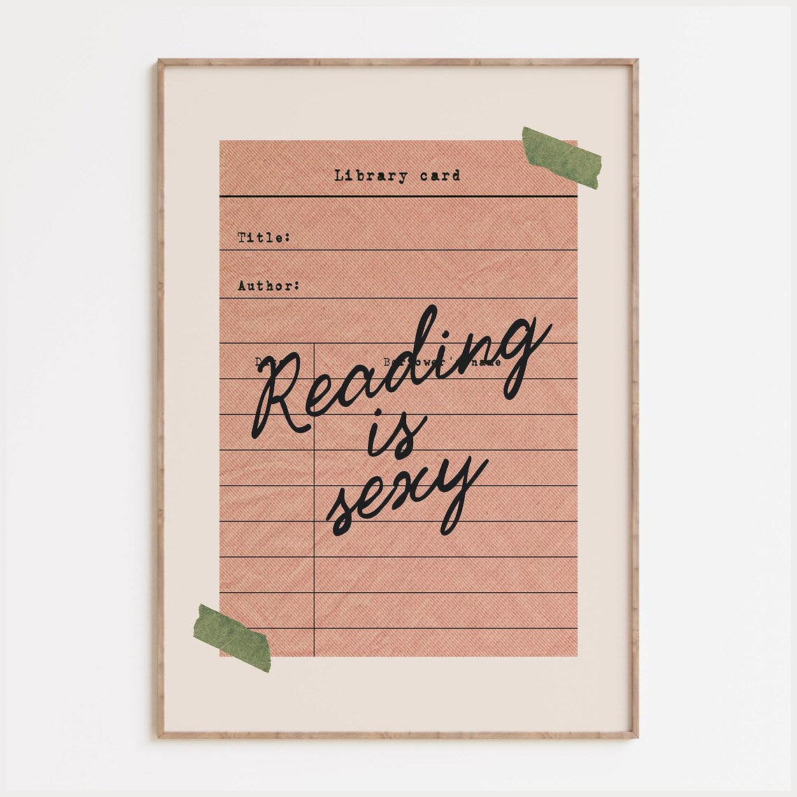 Library Card Print