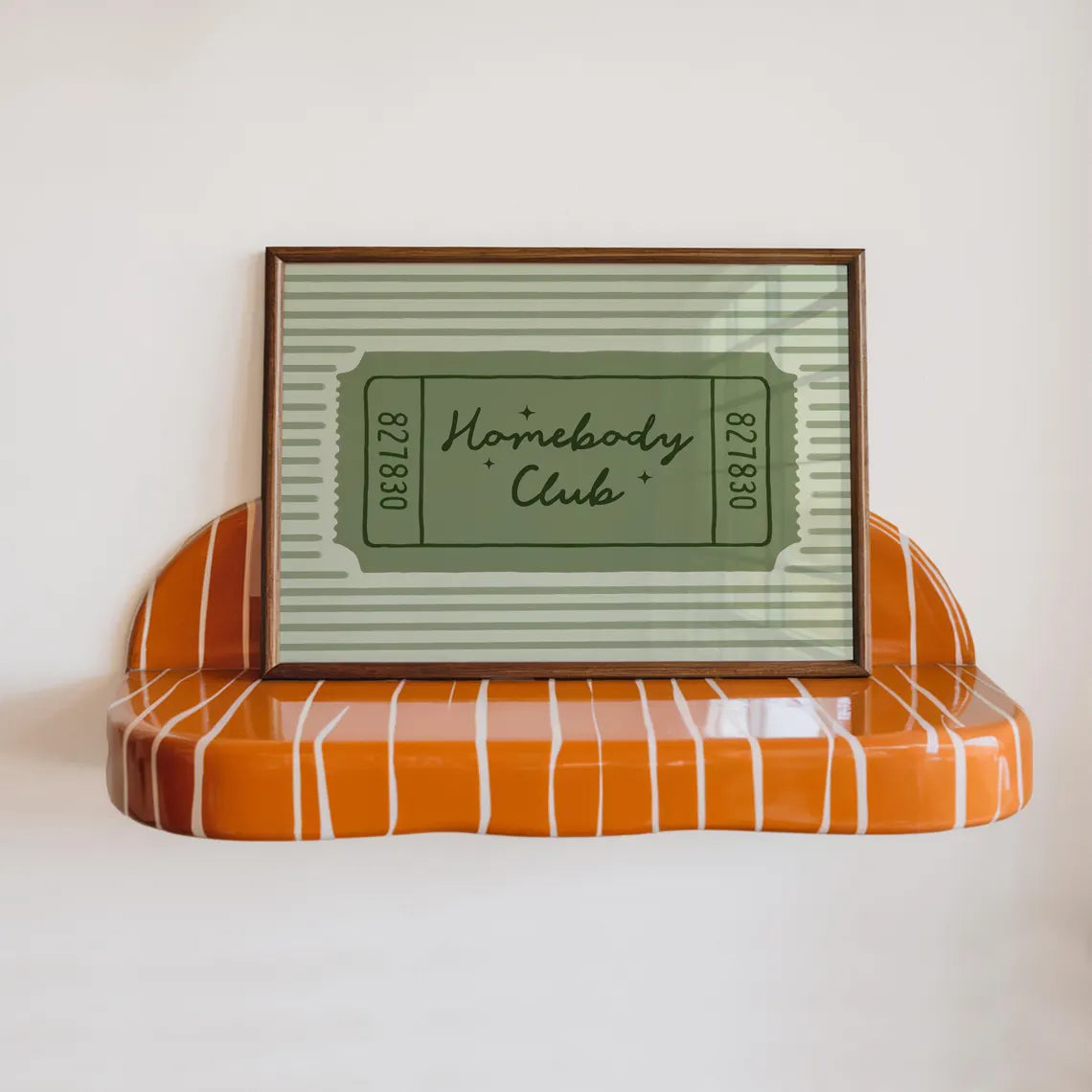 Homebody Club Ticket Print