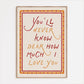 How Much I Love You Print