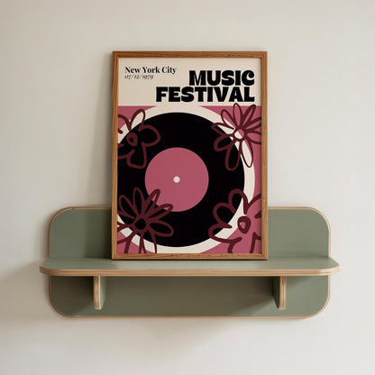 Retro Vinyl Festival Print