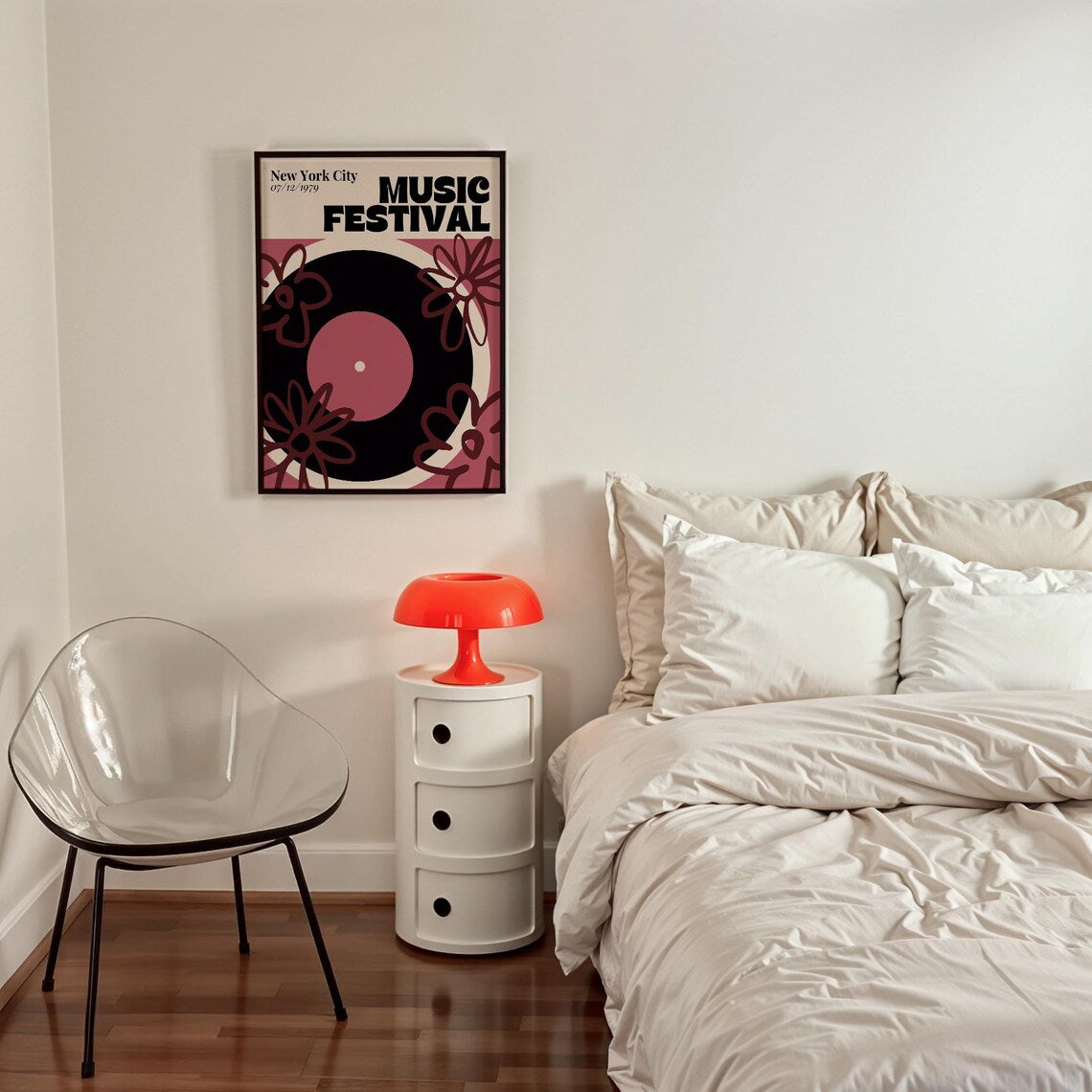 Retro Vinyl Festival Print