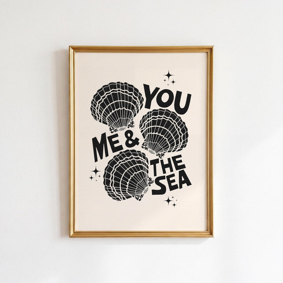 You Me and the Sea Print