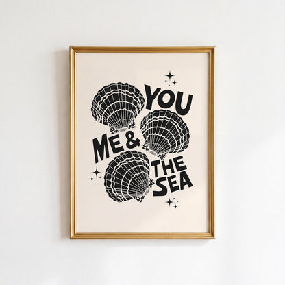 You Me and the Sea Print