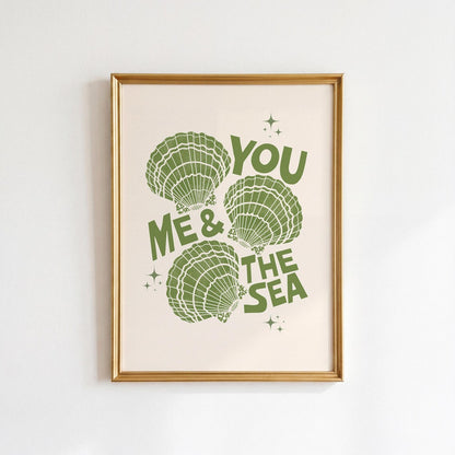 You Me and the Sea Print