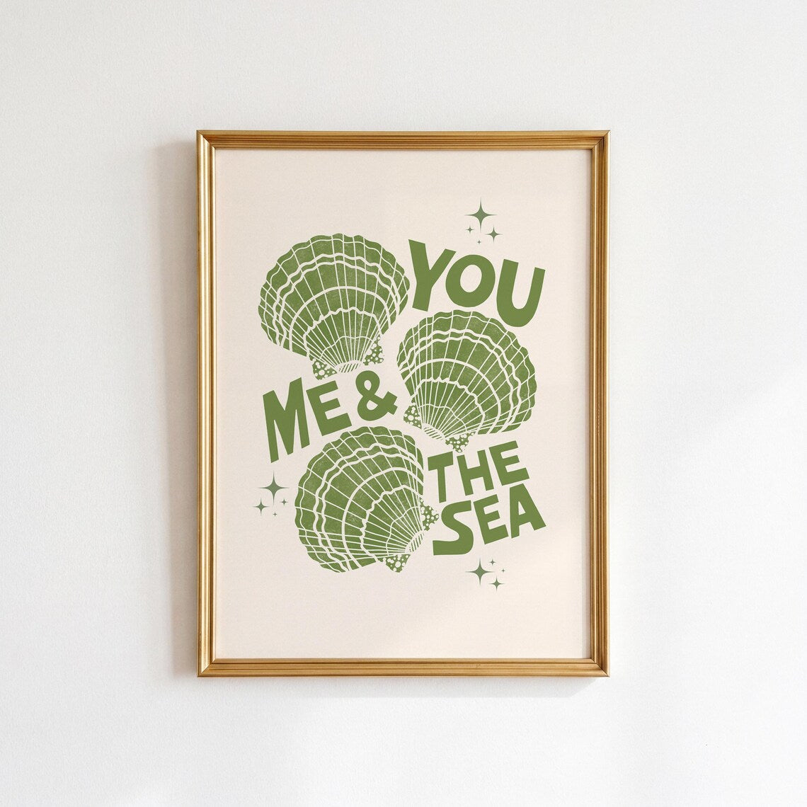 You Me and the Sea Print