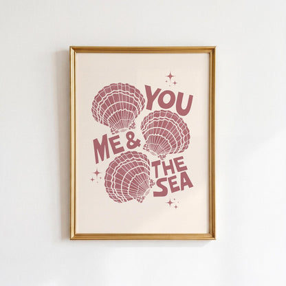 You Me and the Sea Print