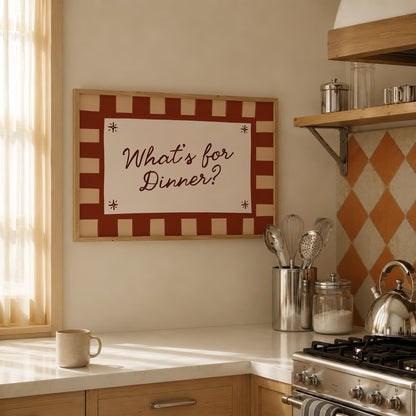Brown What's For Dinner Print