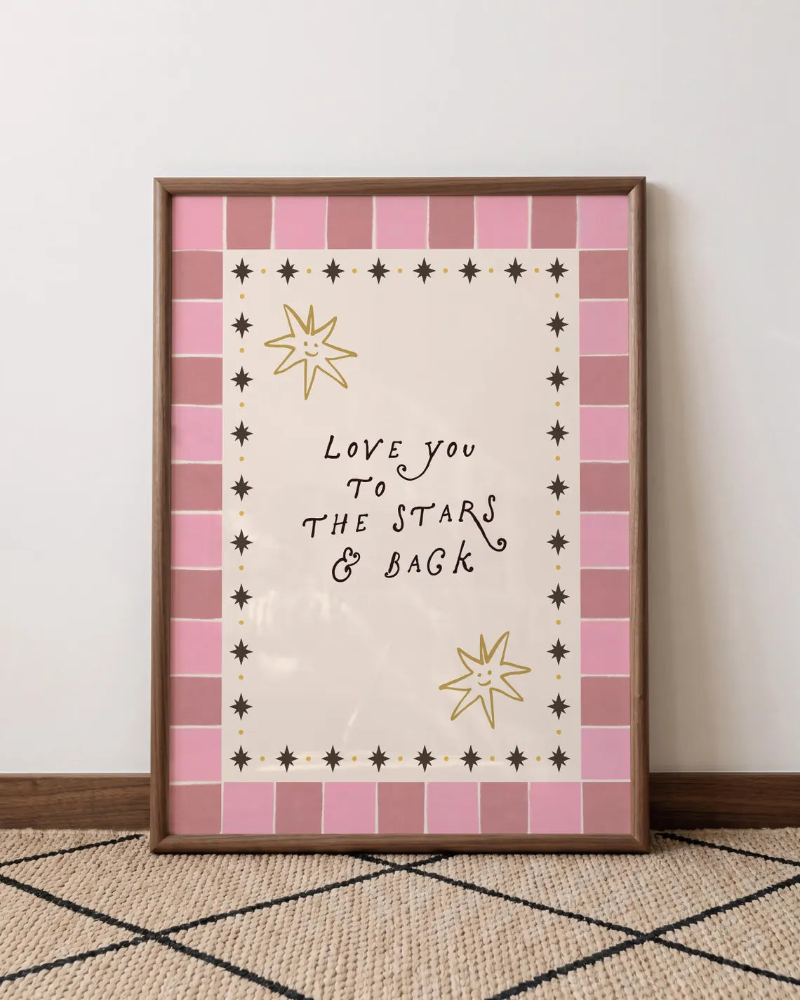 Retro Love You Print