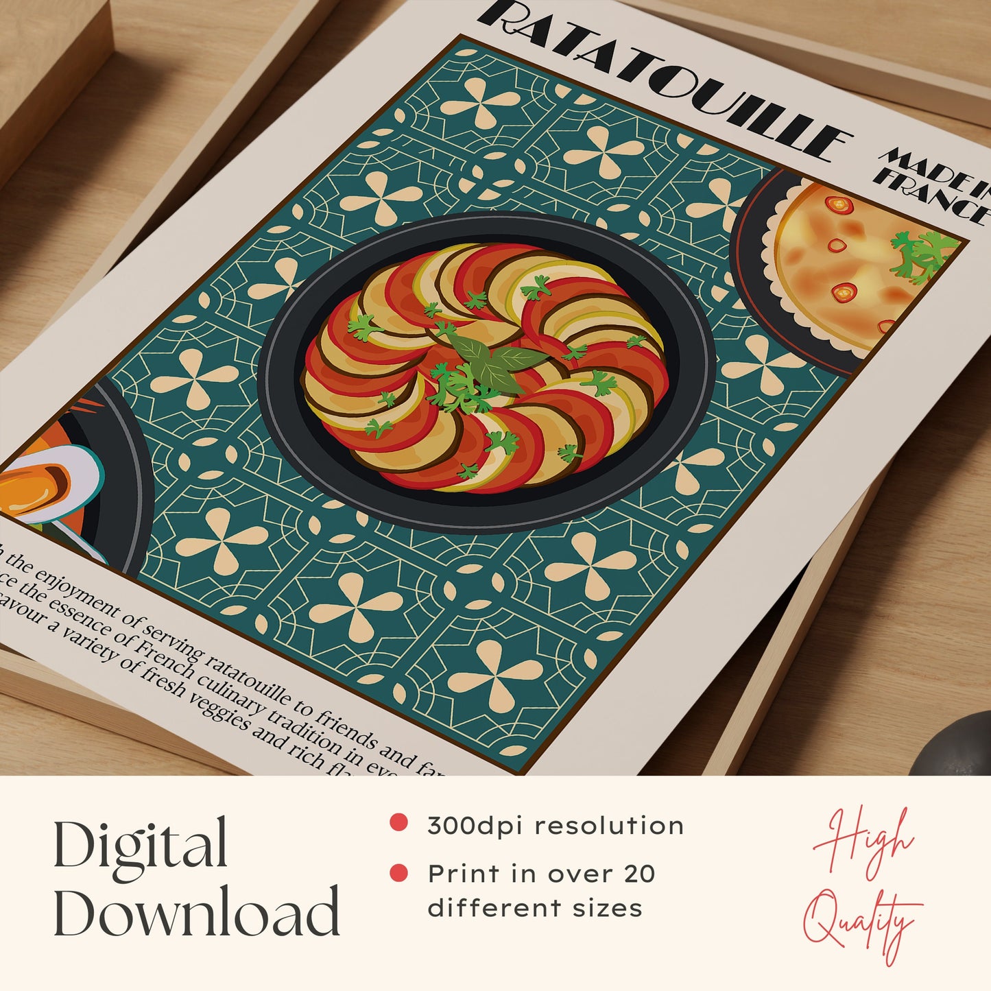 French Ratatouille Print