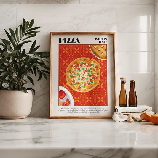 Italian Pizza Print