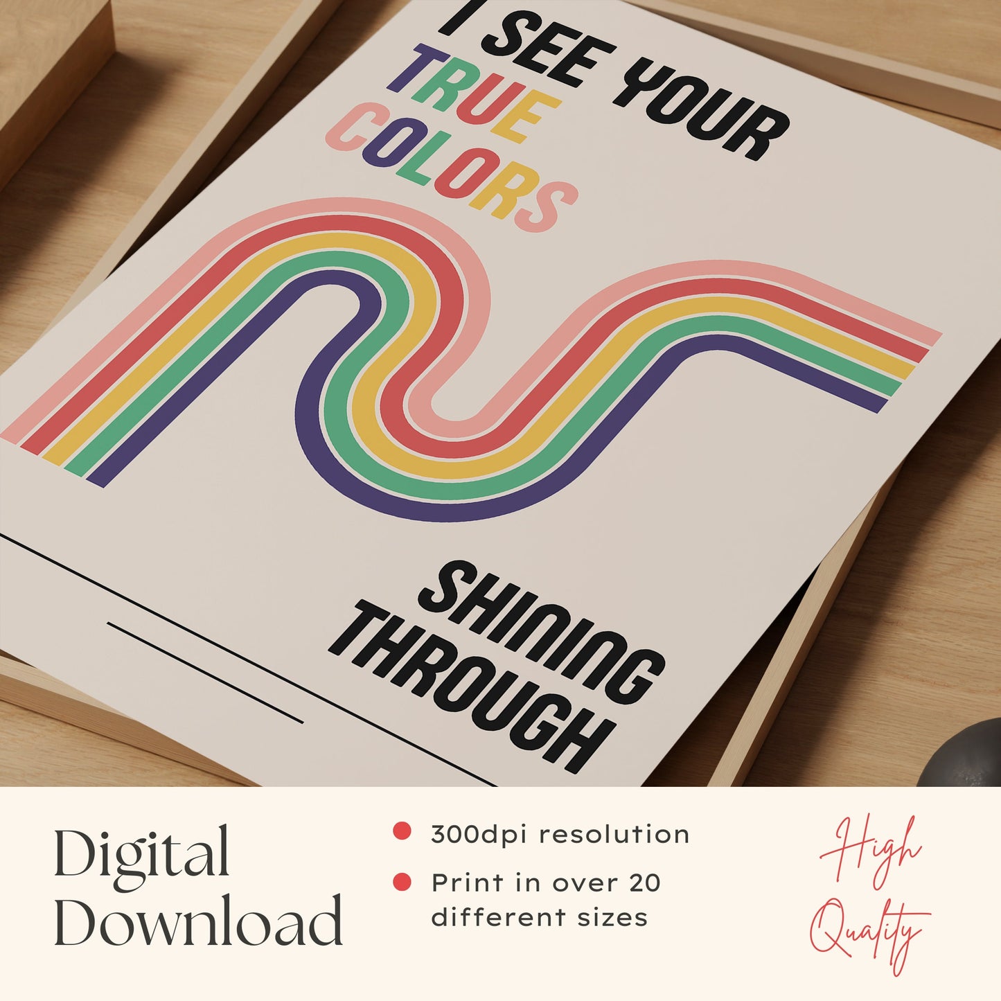 True Colors Song Print