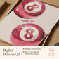 Pink 8 Pool Ball Lucky Me Print