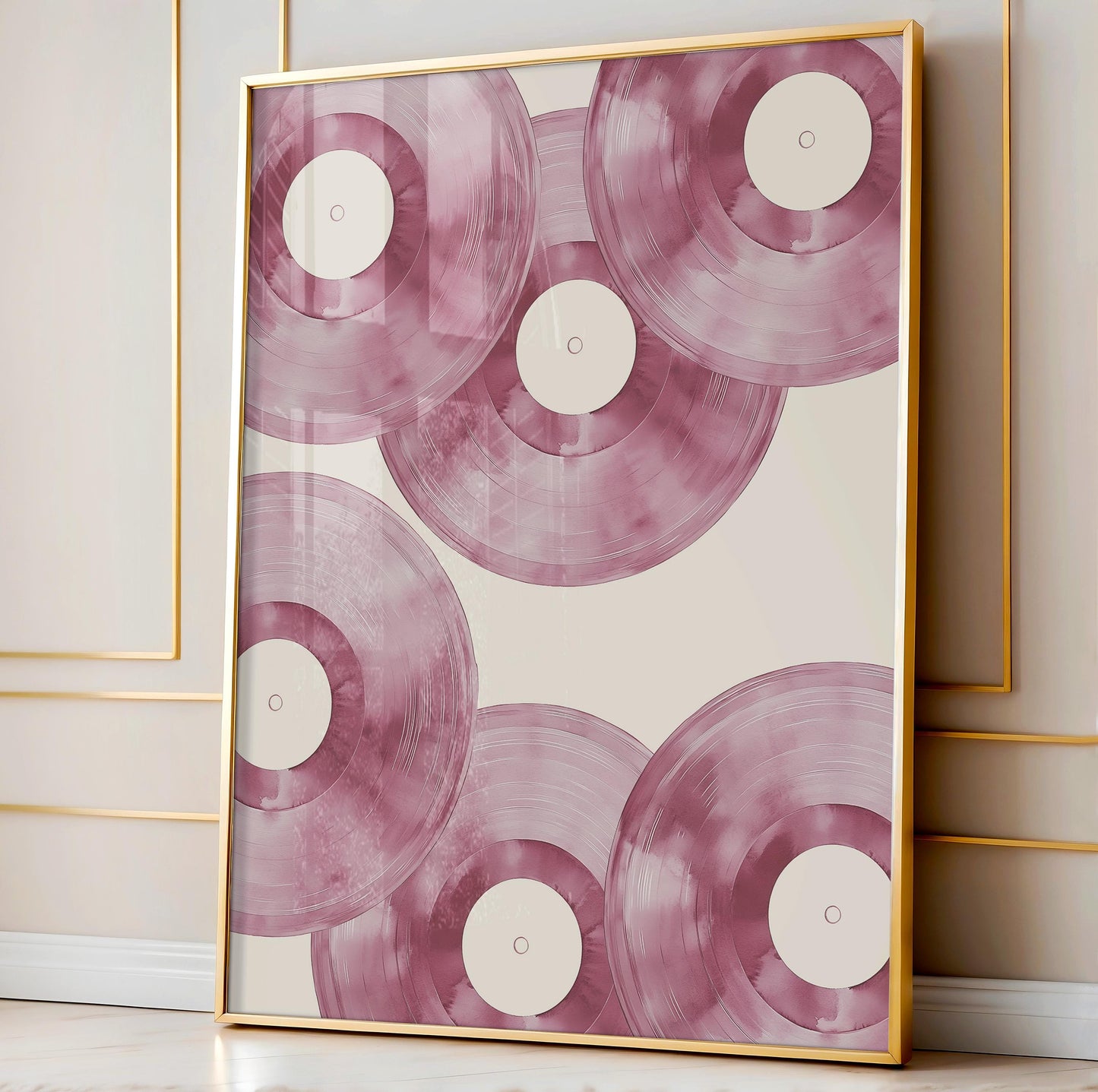 Pink Vinyl Record Art Print