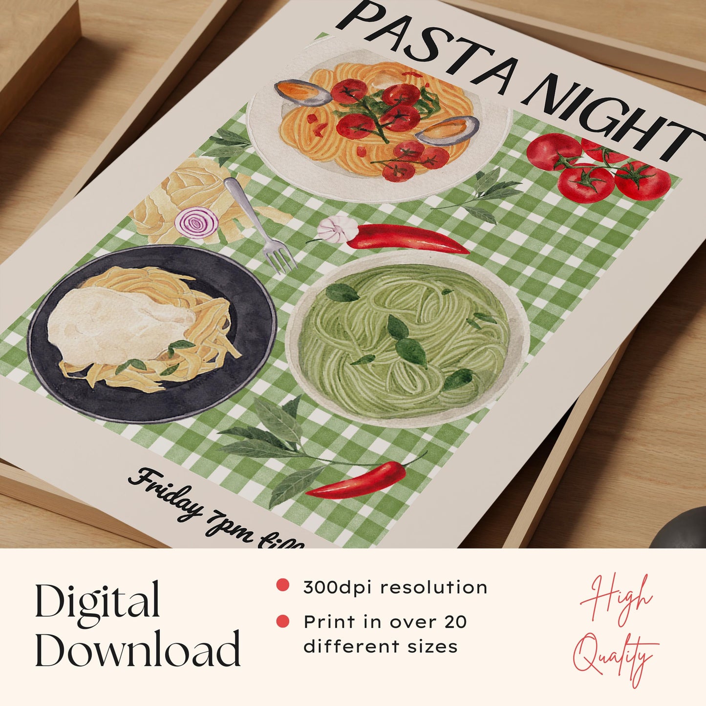 Pasta Night Print