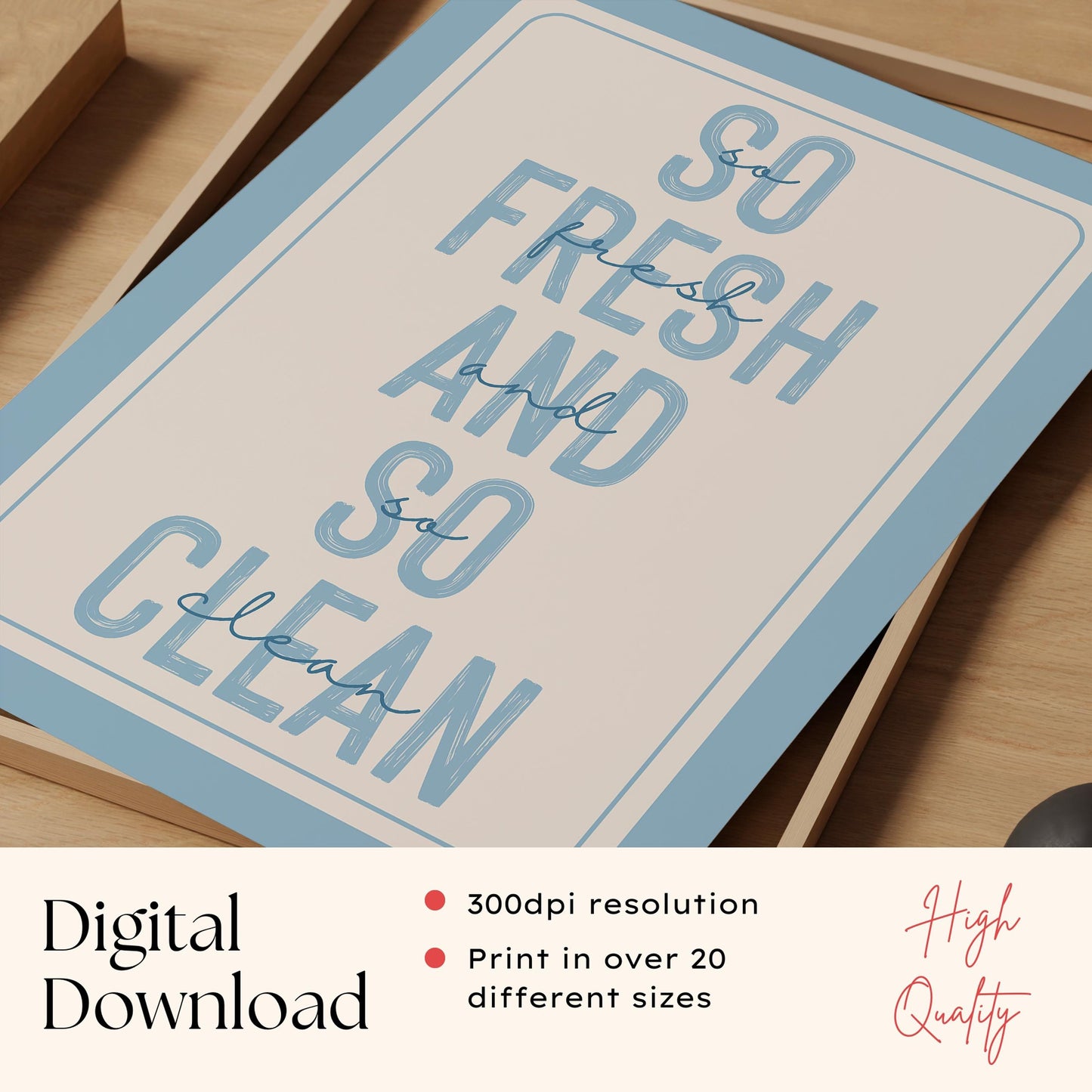 Fresh And Clean Print