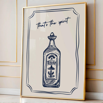 Tequila Bar Cart Print