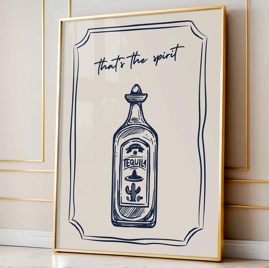 Tequila Bar Cart Print