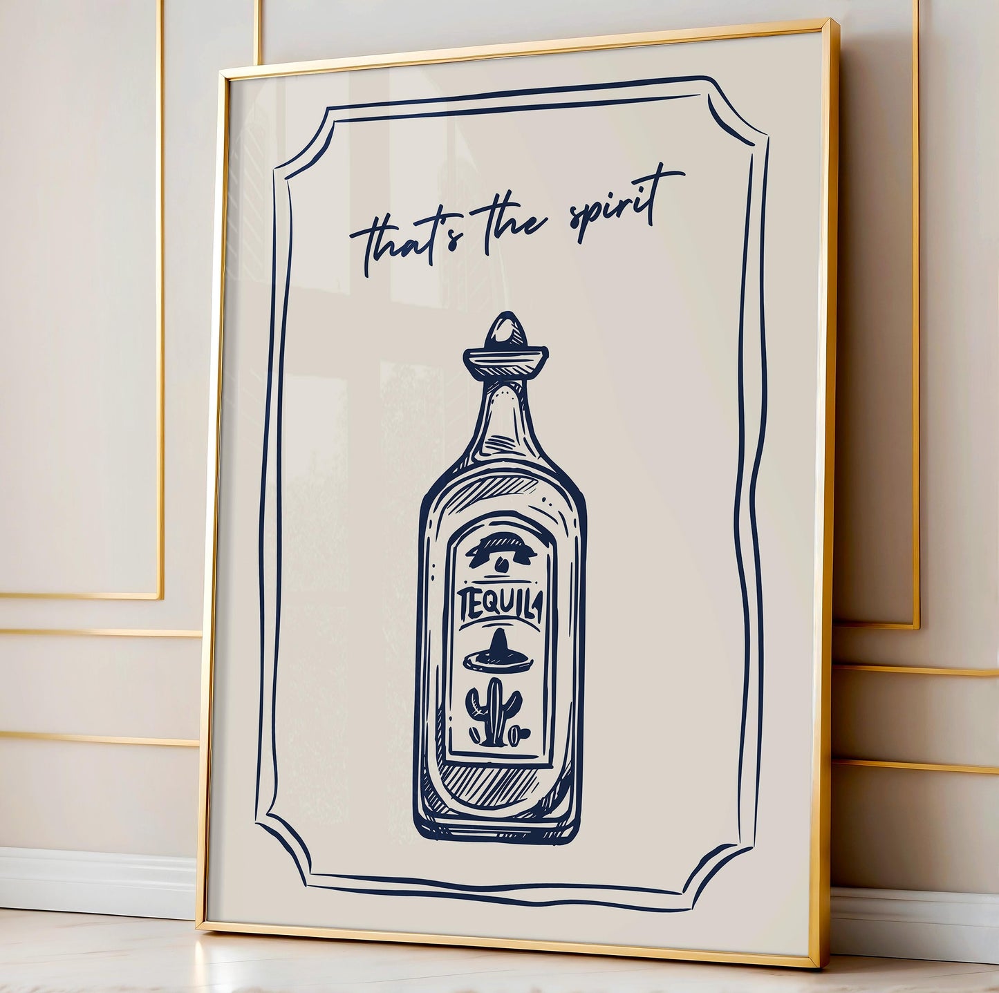 Tequila Bar Cart Print