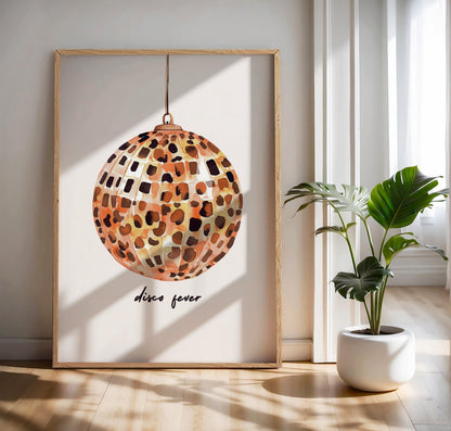 Leopard Disco Ball Print
